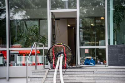 Esslingen: Zimmerbrand im Bechtle Verlagshaus